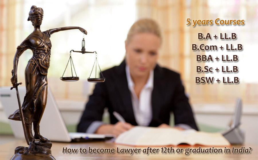 How to become Lawyer after 12th or graduation in India?