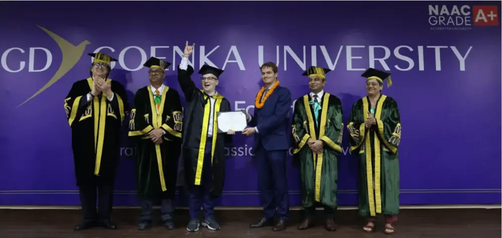 GD Goenka University Hosted a Special Convocation for International Students, Celebrating Global Academic Excellence
