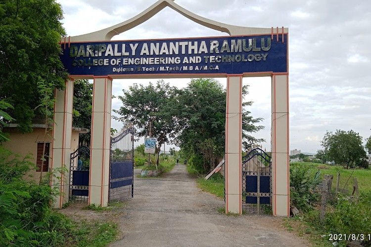 Daripally Anantha Ramulu College of Engineering and Technology, Khammam