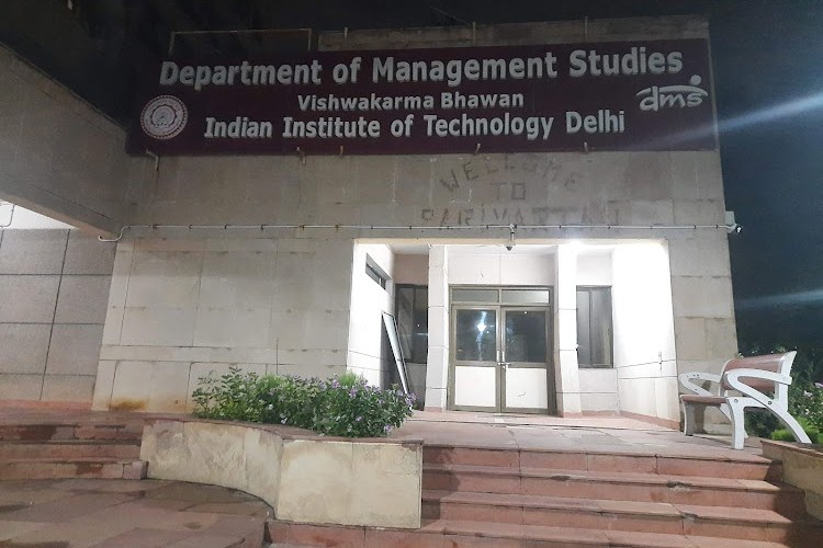 Department of Management Studies IIT Delhi, New Delhi