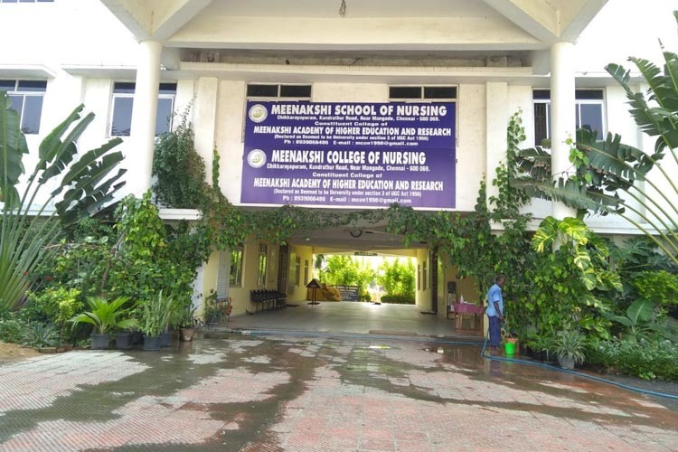 Meenakshi College of Nursing, Maher University, Chennai