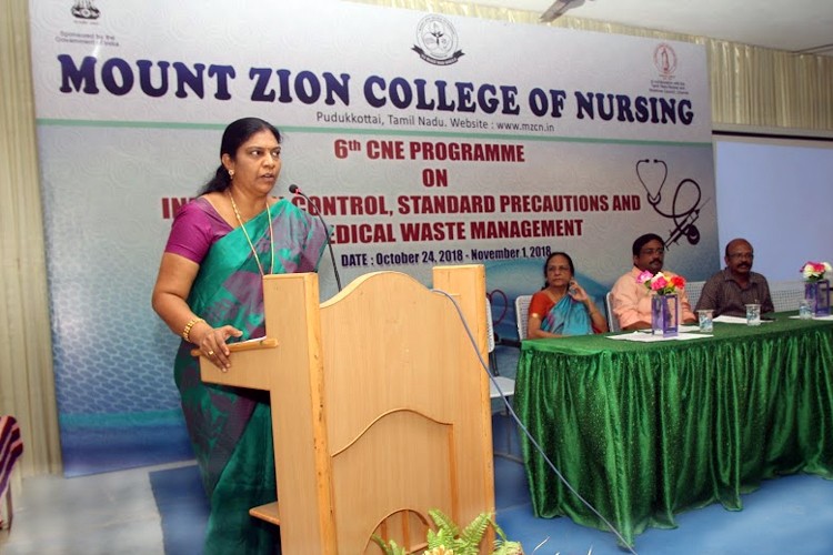 Mount Zion College of Nursing, Pudukkottai