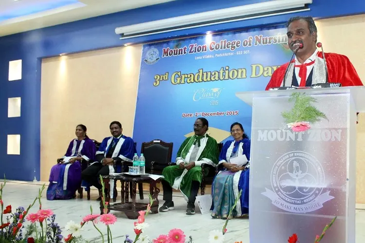 Mount Zion College of Nursing, Pudukkottai