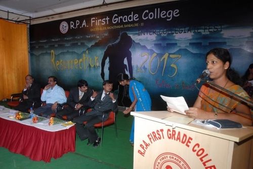 RPA First Grade College, Bangalore