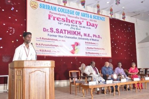 Sriram College of Arts and Science, Chennai