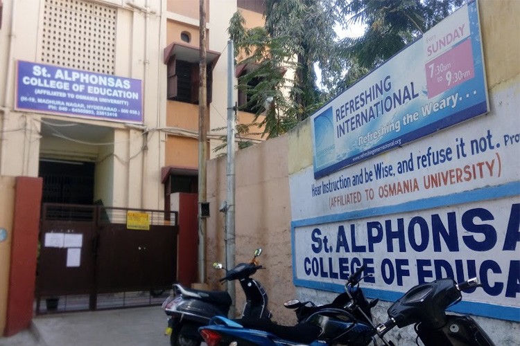 St Alphonsa's College of Education, Hyderabad