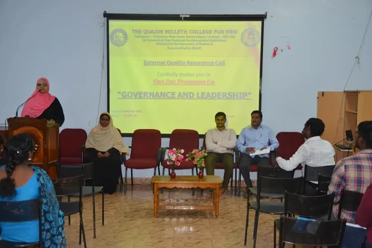 The Quaide Milleth College for Men, Chennai