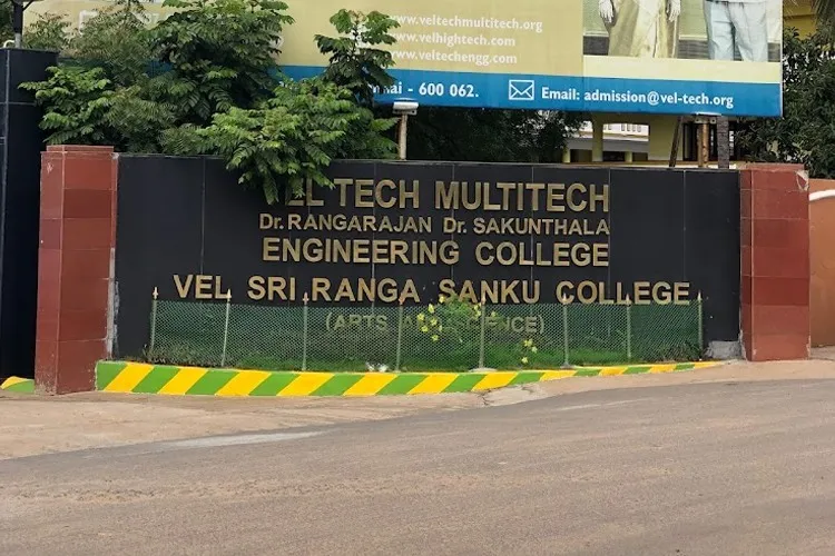 Vel Tech Multi Tech Dr. Rangarajan Dr. Sakunthala Engineering College, Chennai
