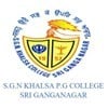 SGN Khalsa PG College, Sriganganagar