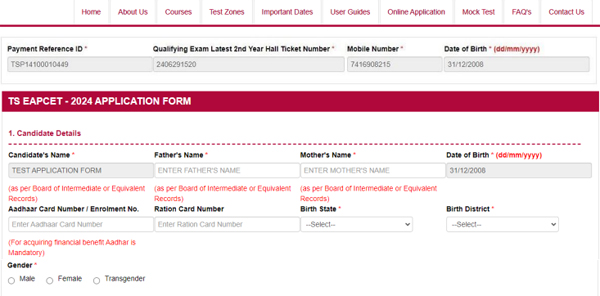 Application Form