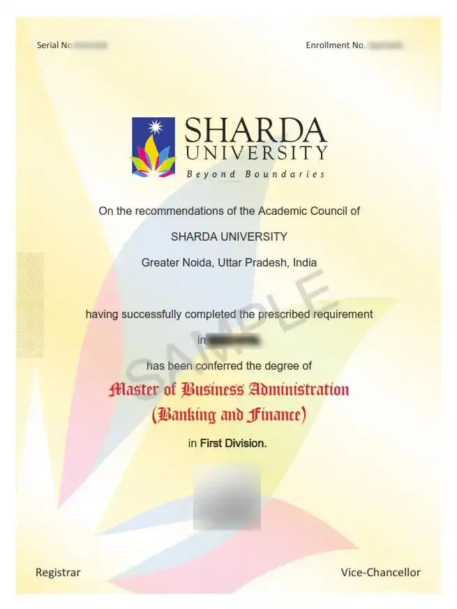 Sharda University Online MBA Certificate